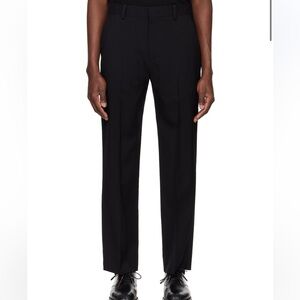 SOLID HOMME - Black Wool Trousers